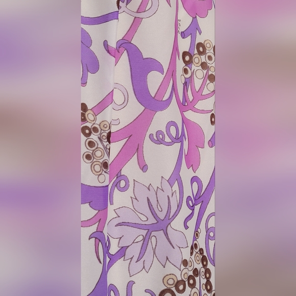 Emilio Pucci for Fromfit Rogers slip. Purple, pink, white. Size small. - Picture 3 of 6